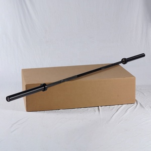 Barra per Allenamento Ibrido Personalizzabile da 2,2 <span class=keywords><strong>m</strong></span> per Uomo, Rivestita in Zinco Nero Resistente e QPQ Nero - Product Image 1