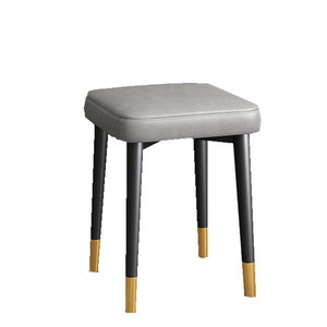 Accueil milieu du siècle vintage nordique luxe confortable tabourets de <span class=keywords><strong>comptoir</strong></span> de cuisine & poufs chaise haute tabouret de bar moderne avec pied doré - Product Image 1