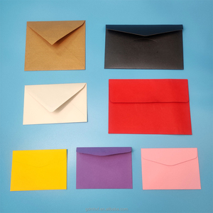 <span class=keywords><strong>Enveloppe</strong></span> à fenêtre en carton rigide de luxe, épaisse, avec logo personnalisé, petites enveloppes d'expédition pour lettres commerciales, enveloppes à argent, offset - Product Image 5