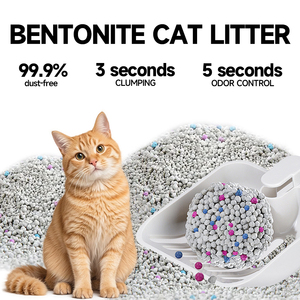 Hoogwaardige 6L kattenbakvulling, geurvergrendelend, stofvrij, klontvormende bentoniet kattenbakvulling - Product Image 3
