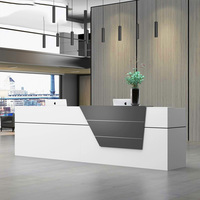 Comptoir de réception en bois Bureau de réception Bureau de bureau Mobilier Bureau de réception de luxe