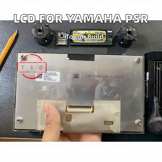 New Sharp 7 Inch TFT LCD Display Screen Panel with 800x480 Resolution for Yamaha PSR S975/S775/S970/S770/PSR-S Models