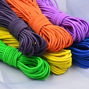 Producto de China multi-color duradero 10mm 20mm decorativo de nylon poliéster cordón elástico de goma roper - Product Image 5