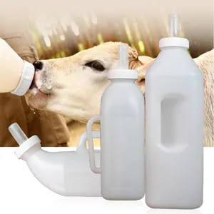 Plastic Calf Lamb Rubber Nipple Milk Bottle Feeding Calves 1L Calf Milk Bottle