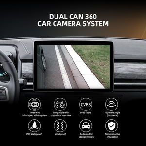 Sistem Kamera Mobil <span class=keywords><strong>3</strong></span> Buah 1 Kamera Pandangan Depan dan <span class=keywords><strong>2</strong></span> Kamera Pandangan Samping untuk Volkswagen Honda Toyota Buick Ford KIA Hyundai - Product Image 3