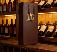 Vente en gros d'usine : Coffret de présentation en cuir pour 2 bouteilles, emballage cadeau pour vin et boîtes d'expédition de vin personnalisées