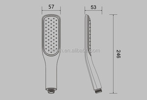 Hot Bán Áp Lực Cao Lượng Mưa Spa Đầu Vòi Hoa Sen Duy Nhất Thiết lập ABS Nhựa Cầm Tay Tiết Kiệm Nước Cho Căn Hộ Phòng Tắm - Product Image 4
