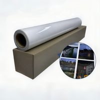 Film de plastification à froid brillant auto-adhésif pour impression UV à plat, étanche, transparent, en rouleau PVC de 914 mm à 1520 mm, OEM pour photos