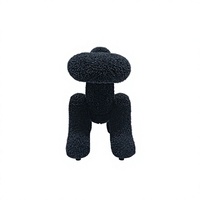 Fauteuil de salon en tissu, design moderne minimaliste nordique créatif, en forme de chien caniche ballon, mobilier de loisirs