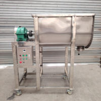 Mélangeur à ruban en U, mélangeurs spirales pour aliments, mélangeur horizontal pour poudres sèches