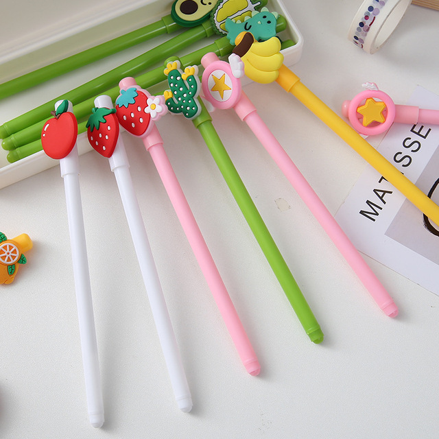 Cute Cartoon Fruit Gel Pen Creative Student Water Pen Writing Tool Office Signature Pen