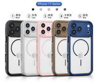 2025 nouveau étui de sécurité magnétique pour iPhone 17 16 15 14 13 12 11 Pro Max Plus couverture arrière de Charge sans fil 17 Air étui de Protection complète
