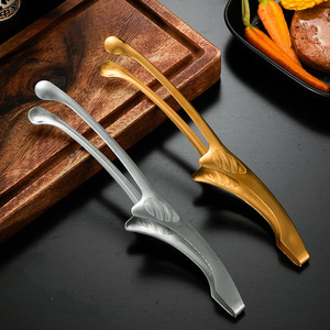 304 Stainless Steel Korean <b>Style</b> Pointed-to-Round-<b>Head</b> BBQ Tongs, Food Tongs, Hot Pot Tongs, Barbecue Tongs, Bread Tongs, - Product Image 2