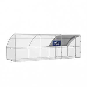 Jaula para Pollos LUSE LRKE 236.22 X 78.74 X 78.74 Pulgadas, Metálica, para Cuidado de Animales, Amplio Espacio entre Barras de Unión - Product Image 1