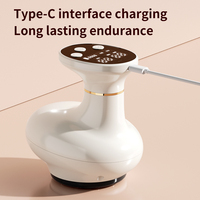 Masseur électrique rechargeable 3-en-1 avec 6 niveaux de chaleur, kit de ventouses chauffantes et machine de massage sous vide à autonomie de 30 minutes