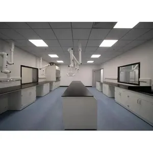 Bancos de laboratorio de acero de buena calidad, muebles de laboratorio, mesa de laboratorio de física escolar con fregadero y armario - Product Image 5