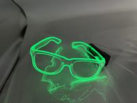 Lunettes de soleil à obturateur lumineuses à led colorées El Wire Neon Lunettes de fête à led pour le festival