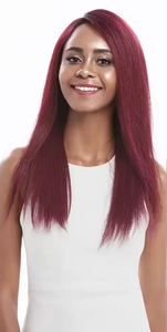 Pelucas Rebecca, pelucas delanteras de encaje rojo burdeos, pelucas rectas de 19 pulgadas con pelo de bebé para mujeres negras, densidad 150%, todos los colores - Product Image 2