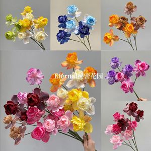 <b>Secret</b> Garden Artificial Peonies And Orchids Wedding Decor Floral Arrangement - Product Image 5