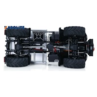 Kabolite 5501 Camioneta Todoterreno RC 4x4 a Escala 1/14 con Chasis Metálico, Bloqueo de Diferencial, Plataforma Eléctrica Abatible y Cabrestante K5501 Unimog