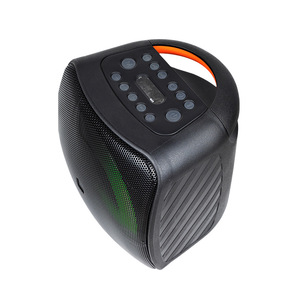 Portable Bluetooth <b>Speaker</b> 6.5 Inch With Colorful <b>Led</b> Light Deep Bass For Outdoor Fitness Karaoke Rechargeable Battery - Product Image 3