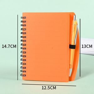 <b>A6</b> Students Pen Coil Soft Portable Wholesale PP Loose-Leaf Business Notebook Exercise Book Thermal Transfer Printing Advertising - Product Image 6