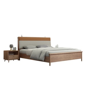 Cama Tapizada Moderna Minimalista Nórdica de Madera Maciza de Fresno de 1.8M para Dormitorio Principal - Product Image 5