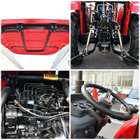 Tracteur agricole polyvalent à couple élevé, certifié ISO, pour serres industrielles et vergers, personnalisable en usine