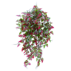 Plante artificielle de feuilles de patate douce en niobium, décoration murale pour la maison, usage intérieur T1007 Vert - Product Image 2
