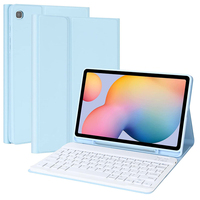 Casing Keyboard dan casing 12.4, sarung Tablet dengan Keyboard untuk Samsung Tab S8 Plus S7 Plus S7 FE