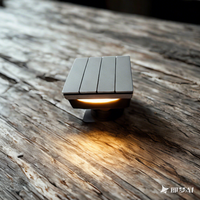 Interrupteur mural sans fil auto-alimenté 4 voies noir Kinetic Light, dispositif intelligent pour la maison, économie d'énergie