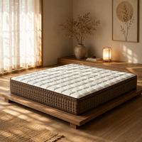 Matelas à ressorts ensachés indépendants à soutien zoné, matelas hybride roulé sur mesure, vente en gros