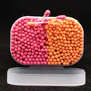 300Pcs Eco Paper Stick Dual-<strong>Tip</strong> Swabs, <strong>Pink</strong> &amp; Orange Two-Color Pack, Single Spiral &amp; Round <strong>Tip</strong>, Matte Flip-Top Square Box - Product Image 4