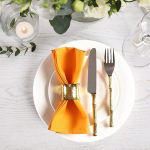 Serviettes en tissu à ourlet de haute qualité 100% lin classique tissu brodé à la main jetable pour le dîner de mariage en gros - Product Image 6