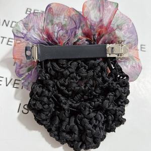 Accessoires pour <span class=keywords><strong>cheveux</strong></span> cravate cristal fleur casquette bande strass barrette rose pince à <span class=keywords><strong>cheveux</strong></span> tresse wrap noir maille queue de cheval chignon <span class=keywords><strong>filet</strong></span> à <span class=keywords><strong>cheveux</strong></span> - Product Image 3