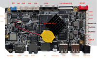 Carte mère Android et Linux pour boîtier décodeur / Lecteur multimédia numérique intelligent Android 13 Rockchip RK3288 - Prise en charge 4K 3840*2160