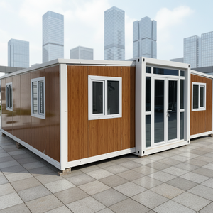 Casa Contenedor Prefabricada <span class=keywords><strong>de</strong></span> Estructura <span class=keywords><strong>de</strong></span> Acero, Expandible, Modular, Pequeña, con <span class=keywords><strong>Panel</strong></span> Sándwich, Suministro del Fabricante - Product Image 1