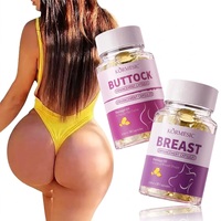 Cápsulas de Aceite para Masaje de Glúteos y Senos KORMESIC, Marca Privada, 0.8ml*30, para Aumento de Glúteos, Levantamiento de Cadera, Mayor Volumen, a Base de Hierbas para Mujeres