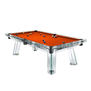 Mesa de <span class=keywords><strong>Billar</strong></span> de Vidrio Templado de Alta Gama, Tablero con Textura Transparente de Cristal, Juego Completo de Accesorios Incluido Tamaños: 6/<span class=keywords><strong>7</strong></span>/8/9 <span class=keywords><strong>pies</strong></span> - Product Image 5