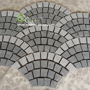 Pavés sur pavés maillés en forme d'éventail pour allée/entrée de <span class=keywords><strong>maison</strong></span>/patio/allées/cour/conception de jardin - Product Image 4