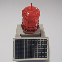 LED Rojo de 15W 1000cd IP65 con Fotocélula para Torres de Transmisión, Luces de Obstrucción de Aviación WON-SOLAR-122