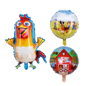 Globo de Helio de Aluminio con Diseño de Pollito Alienígena de <span class=keywords><strong>Happy</strong></span> <span class=keywords><strong>Happy</strong></span> Farm, Versión Brillante, para Fiestas, Animales, Aves de Corral - Product Image 1
