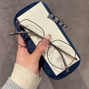 Montures de lunettes métalliques 31203, forme géométrique hexagonale, monture complète, anti-lumière bleue, lunettes optiques unisexes pour hommes et femmes - Product Image 4