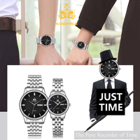 Montre à quartz pour couple, style 1929, bracelet en acier inoxydable, montre-bracelet pour amoureux, étanche, sportive, analogique à aiguilles, Reloj, pour le bonheur des partenaires