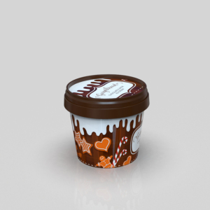 Tùy chỉnh PP IML Hộp Kem Hộp Sữa chua bao bì hộp với nắp nhựa IML container với dán nhãn in ấn - Product Image 2