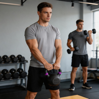 Kettlebell en fonte massif CAP Barbell pour usage commercial avec poignée large |   Plusieurs options