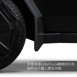 Nouveauté garde-boue couvercle de rabat garde-boue large support de garde-boue noir bavettes pour CYBERTRUCK - Product Image 4