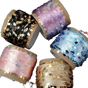 Filato Acrilico Misto YI NUAN Effetto Goccia d'Acqua Lucido 50g/rotolo, Filato per Uncinetto ad Alta Tenacità per Lavori a Mano - Product Image 1