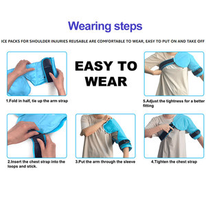 पुनः प्रयोज्य गर्म और ठंडा चिकित्सा जेल बर्फ पैक लचीला पॉलिएस्टर कंधे के लिए लचीला पॉलिएस्टर कंधे पैड - Product Image 4