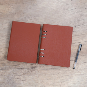 Taccuino in Pelle con Penna, Rilegatura a Spirale, Pagine Staccabili, Diario in Pelle, Carta Artistica, <span class=keywords><strong>Dimensioni</strong></span> Personalizzabili - Product Image 4